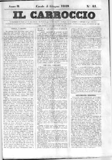 Il Carroccio - Edizione 41 del 05/06/1849